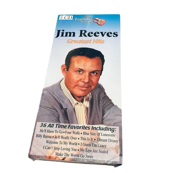 Media | New 3 Cd Set Jim Reeves Legends Of Country Music 36 All Time ...